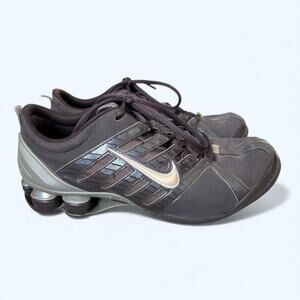 Vintage Nike Shox NZ Sneakers – Brown & Metallic Gold –Women's Size 7 2000s